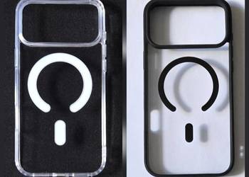 Etui/case klasyczne przezroczyste i czarne z MagSafena iPhone'a 17 pro max