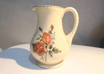 Dzbanek z kwiatami PRL