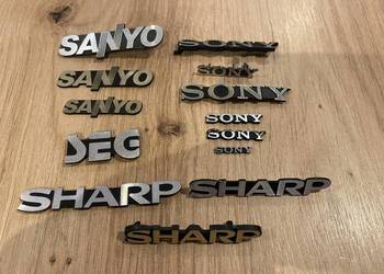 Sony Sanyo SEG Sharp emblematy na sprzęt