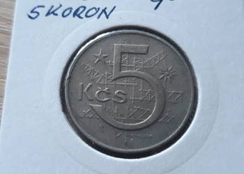 5 Koron Czechosłowacja 1966 r i 1968 r.