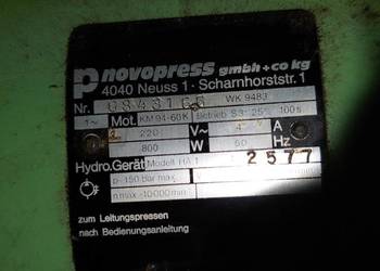 Novopres prasa hydrauliczna