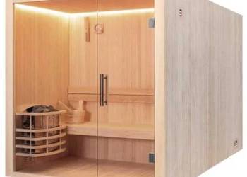 Sauna Fińska sucha przeszklona szklana piec 6kv HARVIA PIEC led PILOT