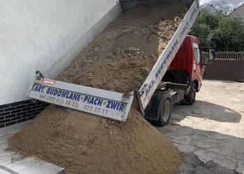 TRANSPOR mała wywrotka Piasek,żwir, piach wiślany, ziemia, podsypka cemento