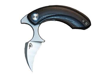 Nóż składany Bestech Strelit Black G10, Satin/Stonewashed 14C28N by Ostap H