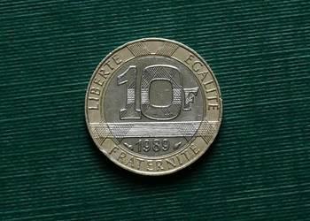 FRANCJA - 10 franków, 1989r.