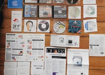 Apple - Macintosh płyty cd, foldery, reklamy, dyskietki itp.