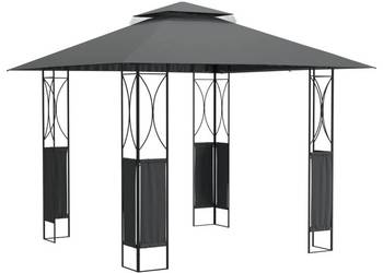 vidaXL Altana z dachem, antracytowa, 300x300x270 cm, stal(SKU:360141)