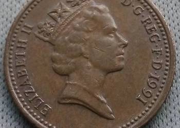 WIELKA BRYTANIA-ONE PENNY-1991 r (2)