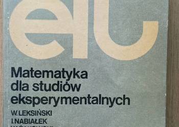 Matematyka dla studiów eksperymentalnych