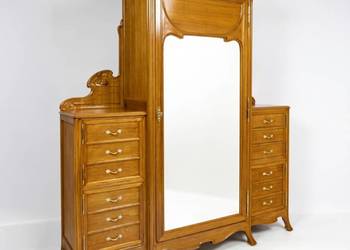 Szafa Secesja Francuska Paryż Początek XX w. Antyk Stara Duża Bieliźniarka