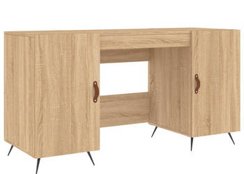 Biurko dąb sonoma 140x50x75 cm materiał drewnopochodny WM-829519
