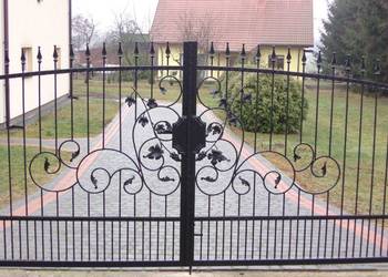 Solidna Brama Piękny Wzór 9 bez grawerki