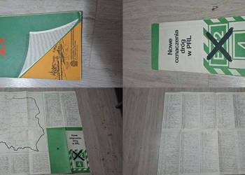 Okolice Krakowa. Mapa turystyczna + Nowe oznaczenia dróg w PRL (1987, kompl