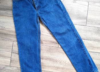 Jeansowe spodnie Vintage 80 90s Wysoki stan