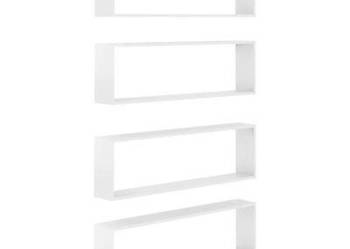 vidaXL Półki ścienne kostki, 4 szt., białe, 100x15x30 cm(sku807098)