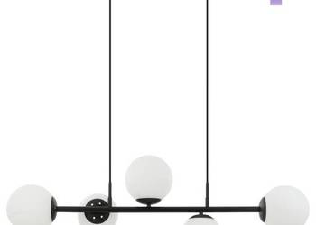 Lampa wisząca Maddie czarna 5 x E14 Lamkur