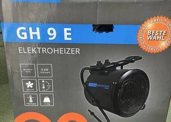 Nagrzewnica elektryczna Gude. Dmuchawa elektryczna.