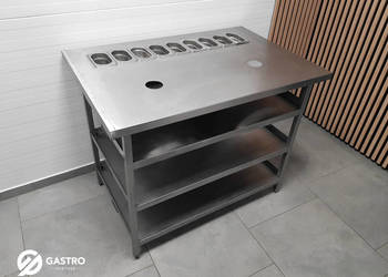 Stół podstawa mroźnicza ze stali nierdzewnej Stalgast 1500x800x850 mm