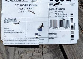 Kabel BiT 1000 Power 1x120 0,6/1kV 295m Bitner