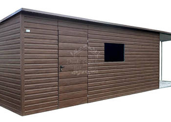 Schowek - domek ogrodowy 6x3m - wiata 3m  otwór na okno ID1058