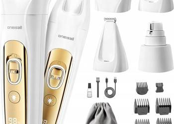 Maszynka do Strzyżenia Psów i Kotów LED, 2000mAh Cicha Oneisall 4w1Używana