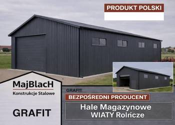 GRAFITOWA HALA - WIATA | Garaż Blaszany| Magazyn | PRODUCENT Maj-BlacH