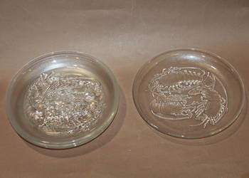 Komplet szklanych talerzy 4 szt. Indonezja nr 550 Komplet szklanych talerzy 4 szt. Indonezja nr 550