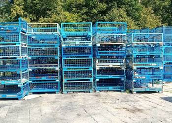GITTERBOX 1/2 KOSZ metalowy Siatkowy Pojemnik magazynowy 51x123,5x83,5