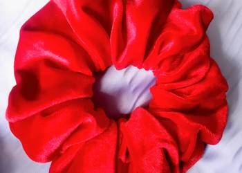 Modne frotki scrunchie welur aksamitny,satyna jedwabna L,XL