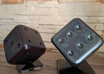 Figurka kostka do gry metalowa