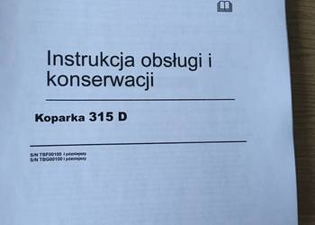 dtr instrukcja obsługi koparka caterpillar 315d i inne