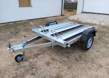 Przyczepa motocyklowa - WYNAJEM ! resorowana - na 3 motocykle