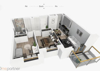 Mieszkanie Wrocław Kleczkowska 51.54m2 3-pokojowe