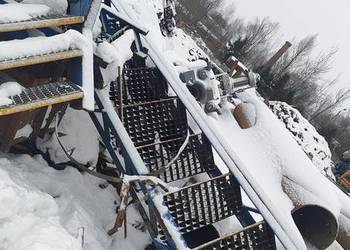 Schody metalowe 4,5 m dł 67 cm szer