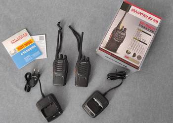 2x Krótkofalówki Baofeng BF-888S Walkie Talkie Zasięg do 10km