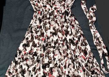 Elastyczna sukienka uni + pasek