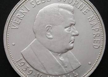 SŁOWACJA 50 KORON 1944 - KSIĄDZ TISO - SREBRO