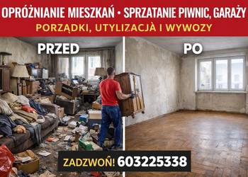 Opróżnianie | Mieszkań | Piwnic | Domy | Hale | Wywóz | Sprzątanie