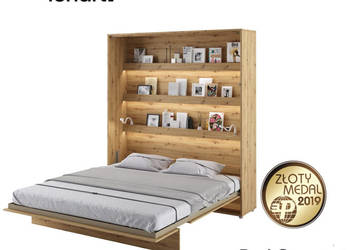 Półkotapczan Łóżko w Szafie BED CONCEPT 180x200 Dąb Artisan