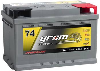 Akumulator GROM Premium 74Ah 680A EN DTR niski