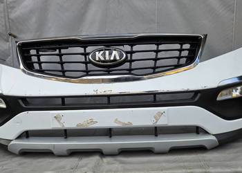 KIA SPORTAGE III ZDERZAK PRZEDNI PRZÓD GRILL HALOGENY KOMPLETNY