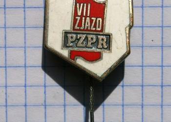 ODZNAKA UPAMIĘTNIAJĄCA VII ZJAZD PZPR Z GRUDNIA 1975 ROKU