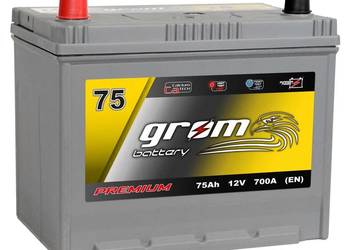 Akumulator 75Ah 700A GROM Japan Lewy Plus