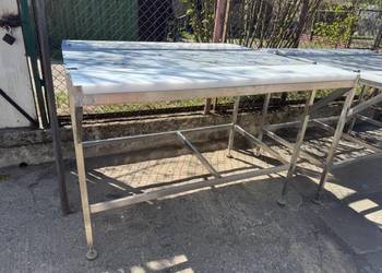 Stół rozbiorowy dwustronny ze stali kwasoodpornej