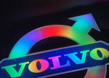 Custom logo RGB Volvo USB
