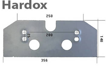 Płoza krótka HARDOX 64000044/S do pługa MASCHIO GASPARDO