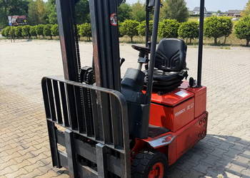 wózek widłowy elektryczny LINDE E12Z-02 1200kg Triplex 4.20m 9100mtg 2003'