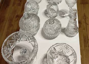 Zestaw kryształów z czasów PRL, 11 elementów Zestaw kryształów z czasów PRL, 11 elementów