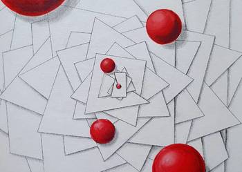 Obraz rysunek geometryczna abstrakcja