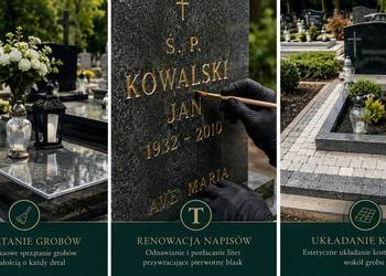 Opaska na grób Cmentarz Wrocław, Bujwida, Smętna, Bardzka, Leśnica